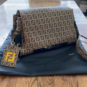 Authentic Fendi Camouflage Messenger Bag
